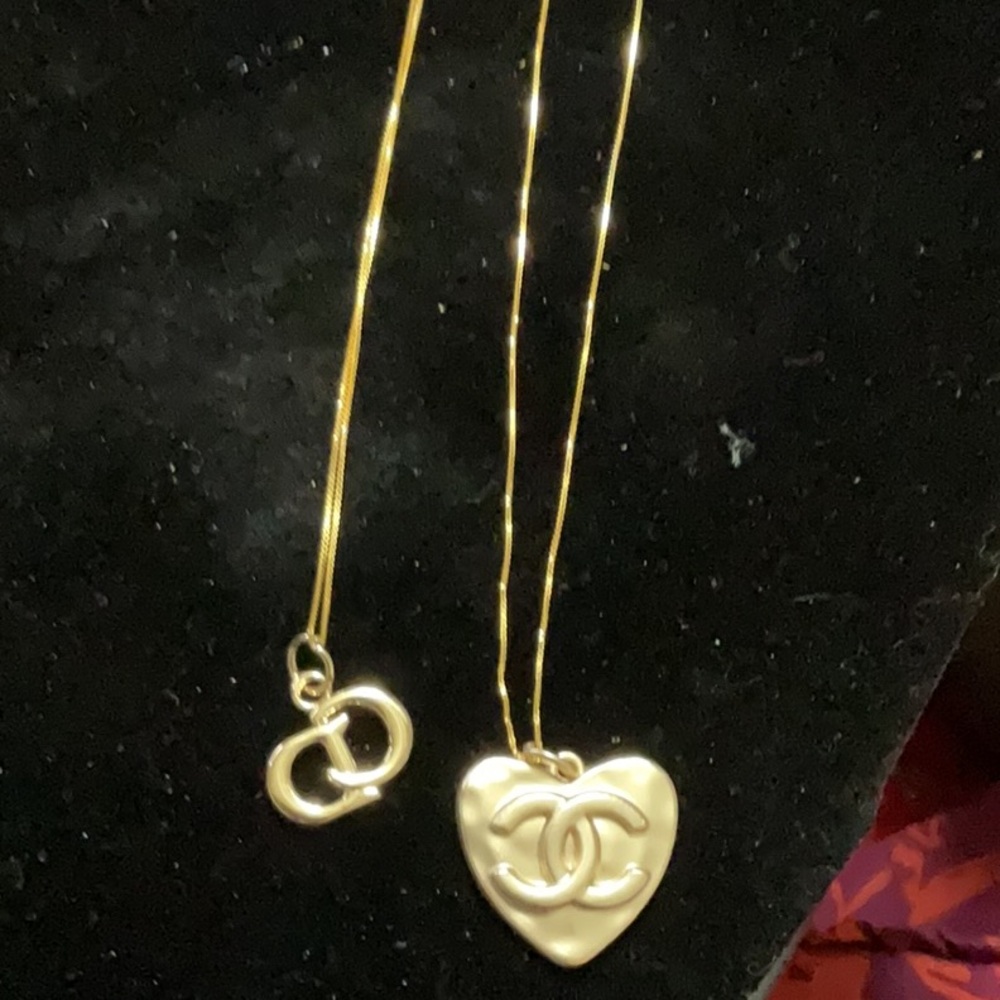 Chanel and Dior zipper pull on 925 chains